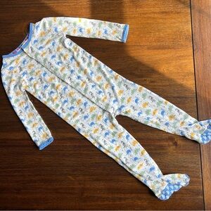 Magnetic Me Blue and Yellow Dinosaur Footie